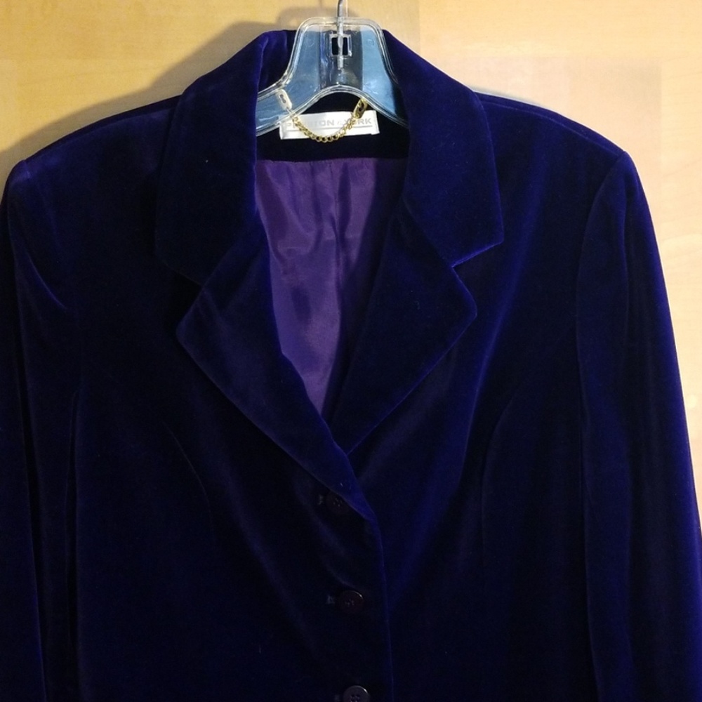 Gorgeous purple velvet blazer